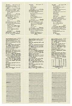 Hanne Darboven - Der Sand, 81209-17, Van Ham Kunstauktionen