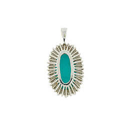 Turquoise Diamond Pendant, 81880-5, Van Ham Kunstauktionen
