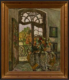 August von Brandis - Interieur mit Blick in den Sommergarten, 77013-13, Van Ham Kunstauktionen