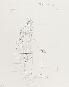 Joseph Beuys - Aus Zeichnung zu Leonardo Codices Madrid, 55278-5, Van Ham Kunstauktionen