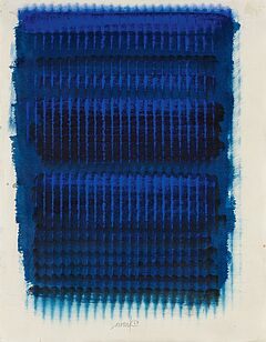Heinz Mack - Ohne Titel Farbchromatik blau, 81150-3, Van Ham Kunstauktionen