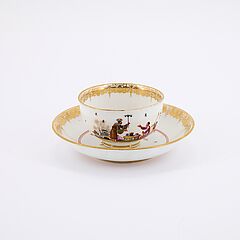 Meissen - Koppchen und Unterschale mit Chinoiserien, 81787-11, Van Ham Kunstauktionen