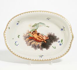 Frankenthal - Ovale Schale mit zwei Putten, 69445-7, Van Ham Kunstauktionen