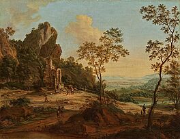 Johann Christian Vollerdt - Weite Landschaft mit Hirten bei einer Ruine, 68416-35, Van Ham Kunstauktionen