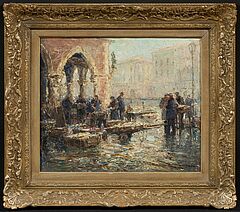 Otto Eduard Pippel - Venezianische Marktstaende, 76962-3, Van Ham Kunstauktionen
