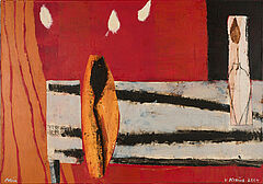 Victor Kraus - Red Interior with Two Vases 2004205, 82000-236, Van Ham Kunstauktionen