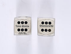 Timm Ulrichs - 2 Glueckswuerfel De de la Fortune  Dice of Fortune, 68003-564, Van Ham Kunstauktionen