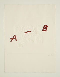 Antoni Tapies - Aus Le plus beau cadeau Poesies denfants non voyants, 73062-6, Van Ham Kunstauktionen