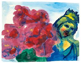 Emil Nolde - Madonna mit roten Blumen, 57386-1, Van Ham Kunstauktionen