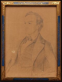 Oswald Achenbach - Zwei Zeichnungen Herrenportraets, 81968-8, Van Ham Kunstauktionen