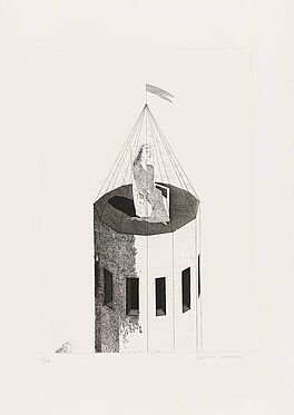 David Hockney - The Princess in Her Tower Aus Illustrations for Six Fairy Tales from the Brothers Grimm, 69735-41, Van Ham Kunstauktionen