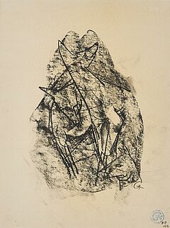 Karl Hofer - Ohne Titel Trauer Halbfigur, 37694-12, Van Ham Kunstauktionen