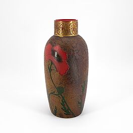 Legras Cie - Ovoide Vase mit Mohndekor, 76846-34, Van Ham Kunstauktionen