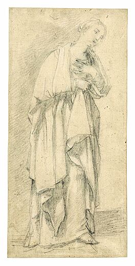 Lorenzo de Ferrari - Studie einer stehenden Figur Die Jungfrau der Verkuendigung, 77740-32, Van Ham Kunstauktionen