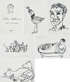 Stephan Balkenhol - Mappenwerk Acht Steindrucke, 69485-12, Van Ham Kunstauktionen