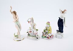 Rosenthal - Vier Porzellan-Figuren, 81991-8, Van Ham Kunstauktionen
