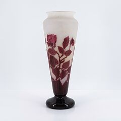 Andre Delatte - Grosse Vase mit Rosenblueten, 76257-16, Van Ham Kunstauktionen