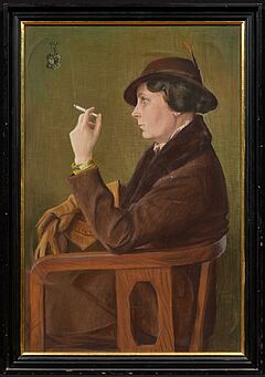 Hugo Tietze - Portraet der Ehefrau des Kuenstlers Angelika von Zitzewitz, 81526-4, Van Ham Kunstauktionen