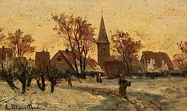 Ludwig Munthe - Dorf im Winter, 75878-28, Van Ham Kunstauktionen