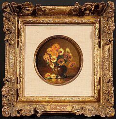 Zwei Gemälde: Chrysanthemen / Geranien, 81233-23, Van Ham Kunstauktionen