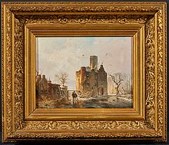 Carl Hilgers - Kasteel Doornenburg im Winter, 76067-1, Van Ham Kunstauktionen