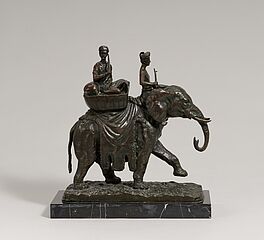 Christoph Fratin - Indischer Elefant mit Reitern, 77597-1, Van Ham Kunstauktionen