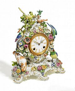Meissen - Pendule mit exotischen Voegeln, 56528-22, Van Ham Kunstauktionen