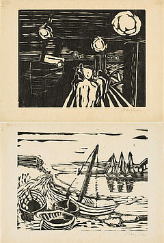 Eduard Bargheer - Fischereihafen  Ankunft in der Nacht, 80374-31, Van Ham Kunstauktionen