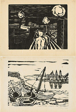 Eduard Bargheer - Fischereihafen Ankunft in der Nacht, 80374-31, Van Ham Kunstauktionen