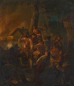 Carl Friedrich Moritz - genannt Feuermueller Mueller - Eine Tiroler Familie in der Verteidigung ihres Hauses gegen andringende Feinde, 66263-1, Van Ham Kunstauktionen