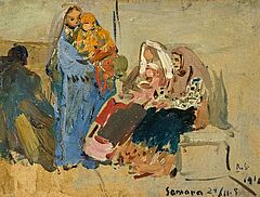 Robert Hermann Sterl - Frauen mit Kindern in Samara, 59675-20, Van Ham Kunstauktionen