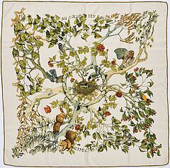 Hermes - Carre AU COEURS DES BOIS, 69664-184, Van Ham Kunstauktionen