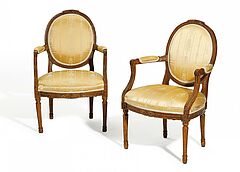 Frankreich - Paar Sessel Louis XVI, 58709-5, Van Ham Kunstauktionen