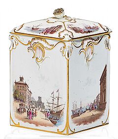 Meissen - Tabaksdose mit Hafenszenen, 59766-29, Van Ham Kunstauktionen