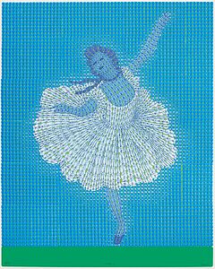 Thomas Bayrle - Ballerina nach Degas blau, 58844-56, Van Ham Kunstauktionen