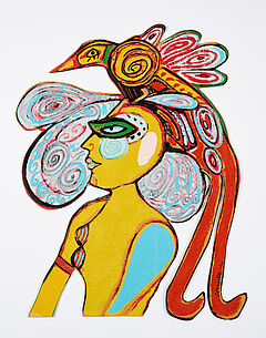 Corneille - Frau und Paradiesvogel, 81141-4, Van Ham Kunstauktionen