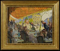 Robert Emil Stuebner - Das Cafe de la Paix am Opernplatz in Paris, 65897-11, Van Ham Kunstauktionen