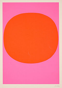 Rupprecht Geiger - Variation Runde Farbe III  leuchtrot warm auf leuchtrot kalt, 76709-3, Van Ham Kunstauktionen