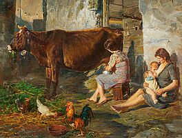 Vincenzo Irolli - Im Kuhstall, 81367-1, Van Ham Kunstauktionen