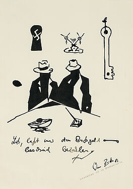 Werner Buettner - Ohne Titel Leute lasst uns den Bussgeldbescheid bezahlen, 81351-20, Van Ham Kunstauktionen