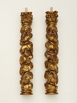 Deutschland - Zwei gedrehte Ziersaeulen mit Weinreben, 76849-14, Van Ham Kunstauktionen