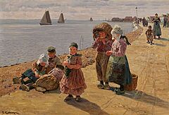 Friedrich Kallmorgen - Hollaendische Fischerkinder, 66798-5, Van Ham Kunstauktionen