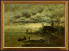 Johann Jungblut - Kate am Ufer, 75878-13, Van Ham Kunstauktionen