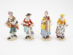 Meissen - 17 Figuren der Galanten Kapelle, 76933-4, Van Ham Kunstauktionen