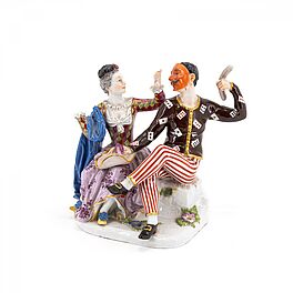 Meissen - Figurenpaar aus der Commedia dellArte, 78089-3, Van Ham Kunstauktionen