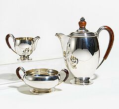 Kopenhagen - Dreiteiliges Kaffeeservice, 66959-5, Van Ham Kunstauktionen