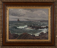 Friedrich Kallmorgen - Brandung an der Kueste von Bornholm, 69447-5, Van Ham Kunstauktionen