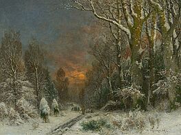 Jagdgesellschaft im Winterwald, 75878-5, Van Ham Kunstauktionen