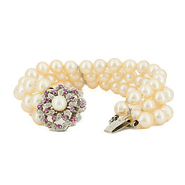 Pearl-Gemstone-Bracelet, 82243-11, Van Ham Kunstauktionen
