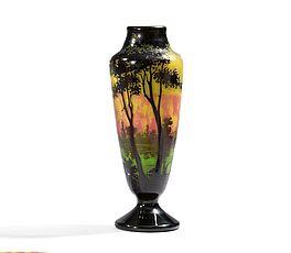Daum Freres - VASE MIT AUENLANDSCHAFT, 76341-26, Van Ham Kunstauktionen